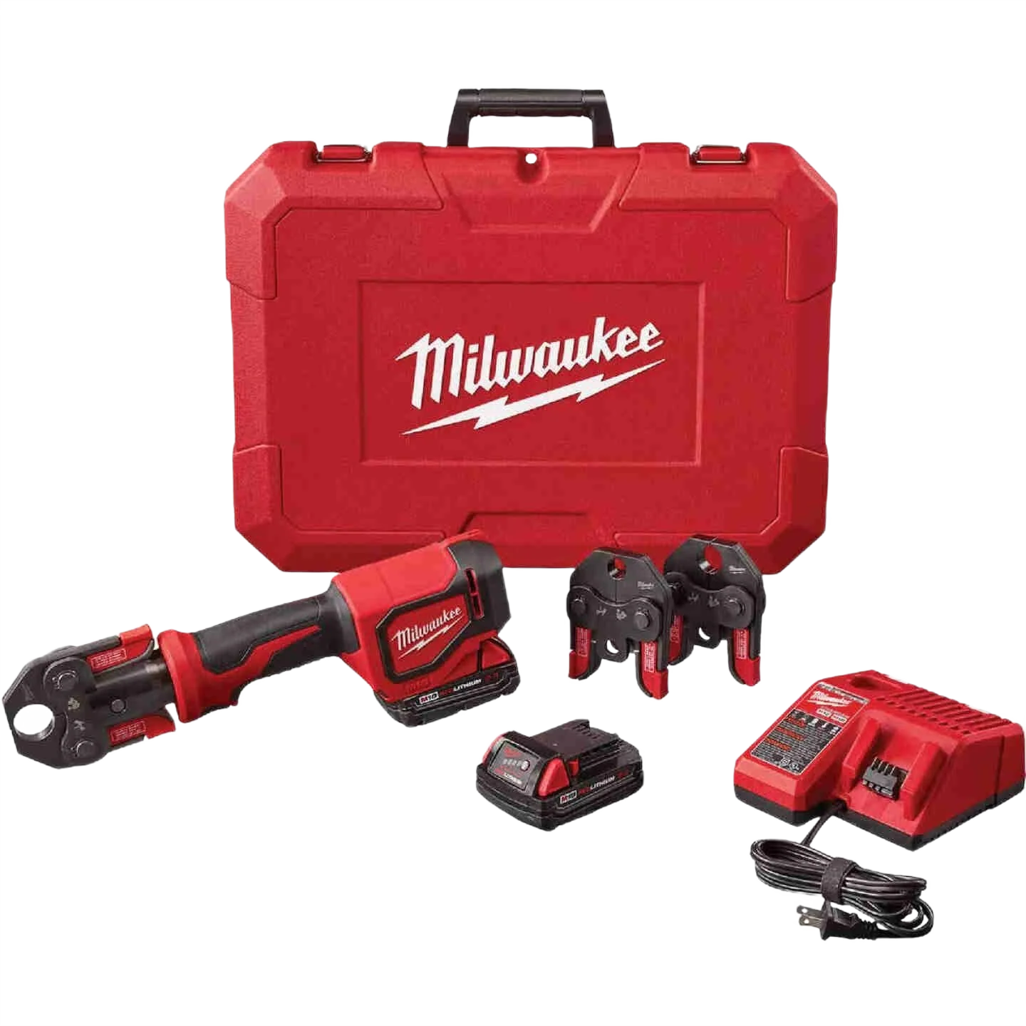Sophisticated Milwaukee M18™ Short Throw Press Tool w PEX Crimp Jaws Expertly Made