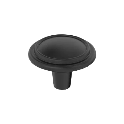 Modern Amerock Hatfield 1-1 4 Diameter Matte Black Cabinet Knob Environmentally Friendly