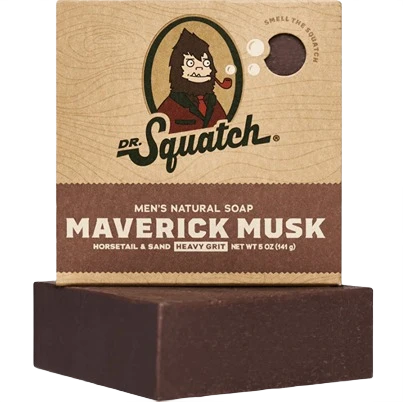 User-Friendly Dr. Squatch Maverick Musk Bar Soap 5 oz. Solid