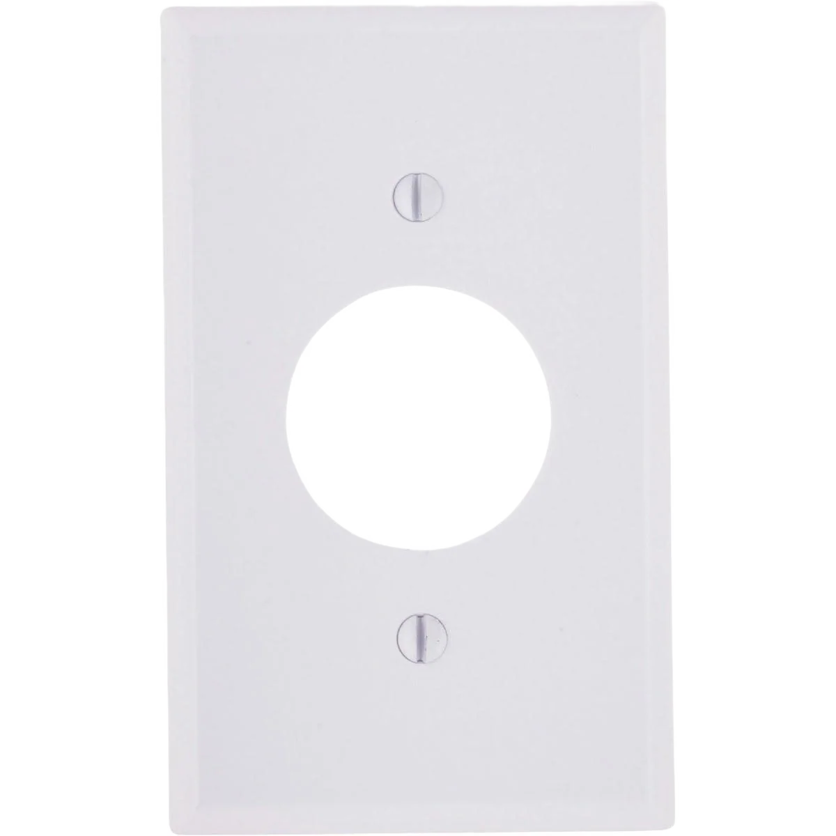 Green Leviton 1-Gang Single White Outlet Wall Plate World-Class
