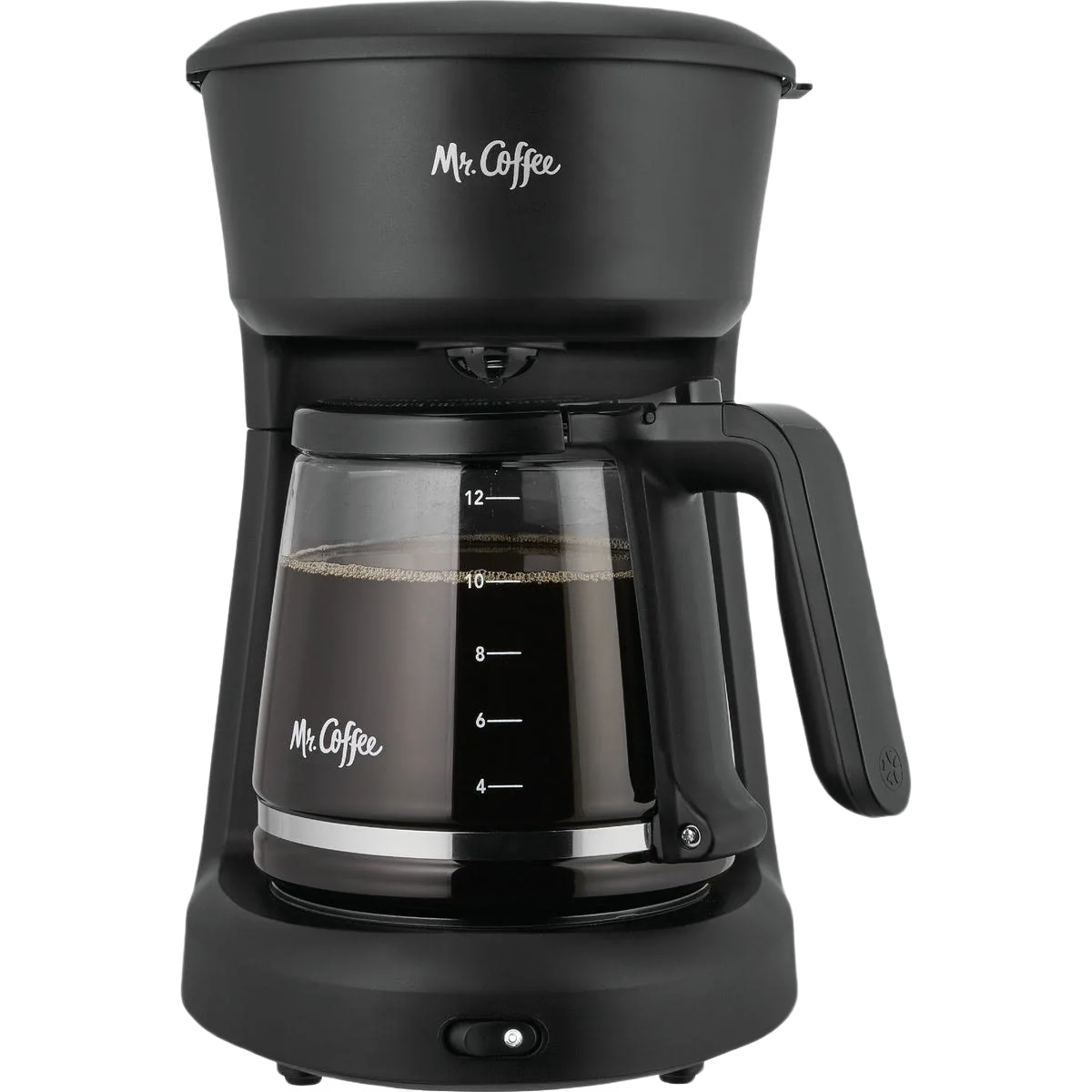 Enhanced Mr. Coffee 12 Cup Switch Black Coffee Maker 13.7 in. Environmentally Friendly