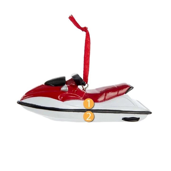 Innovative Kurt S. Adler Personalized Watercraft Ornament World-Class