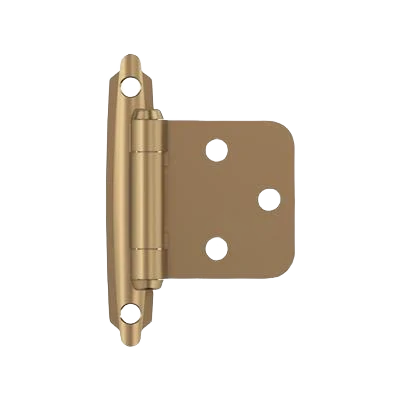 Organic Amerock Varying Overlay Self-Closing Face Mount Champagne Bronze Cabinet Hinge Specialty