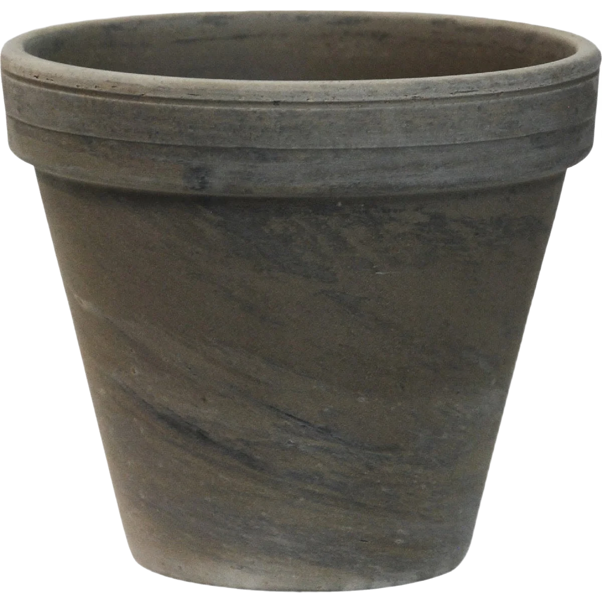 Fine Crafted Ceramo Dark Basalt Clay Standard Flower Pot 5.25 x 6 in. Quality