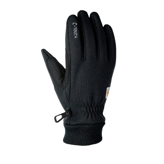 Certified Carhartt Men's XL Black C-Touch Knit Winter Gloves Green