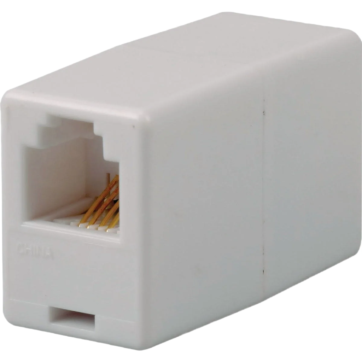 High-End RCA White Inline Phone Cord Coupler Practical