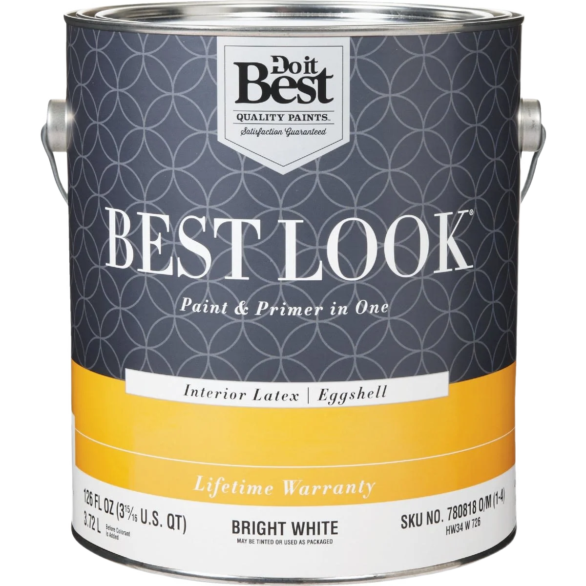 Breathable Look 1-gal. Bright White Interior Latex Eggshell Paint Primer In One Verified