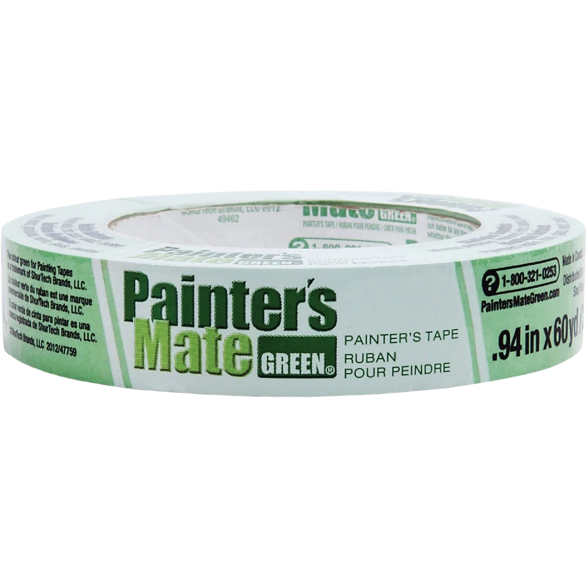 Contemporary Painter's Mate Green Masking Tape 0.94 in. x 60 yd. Efficient