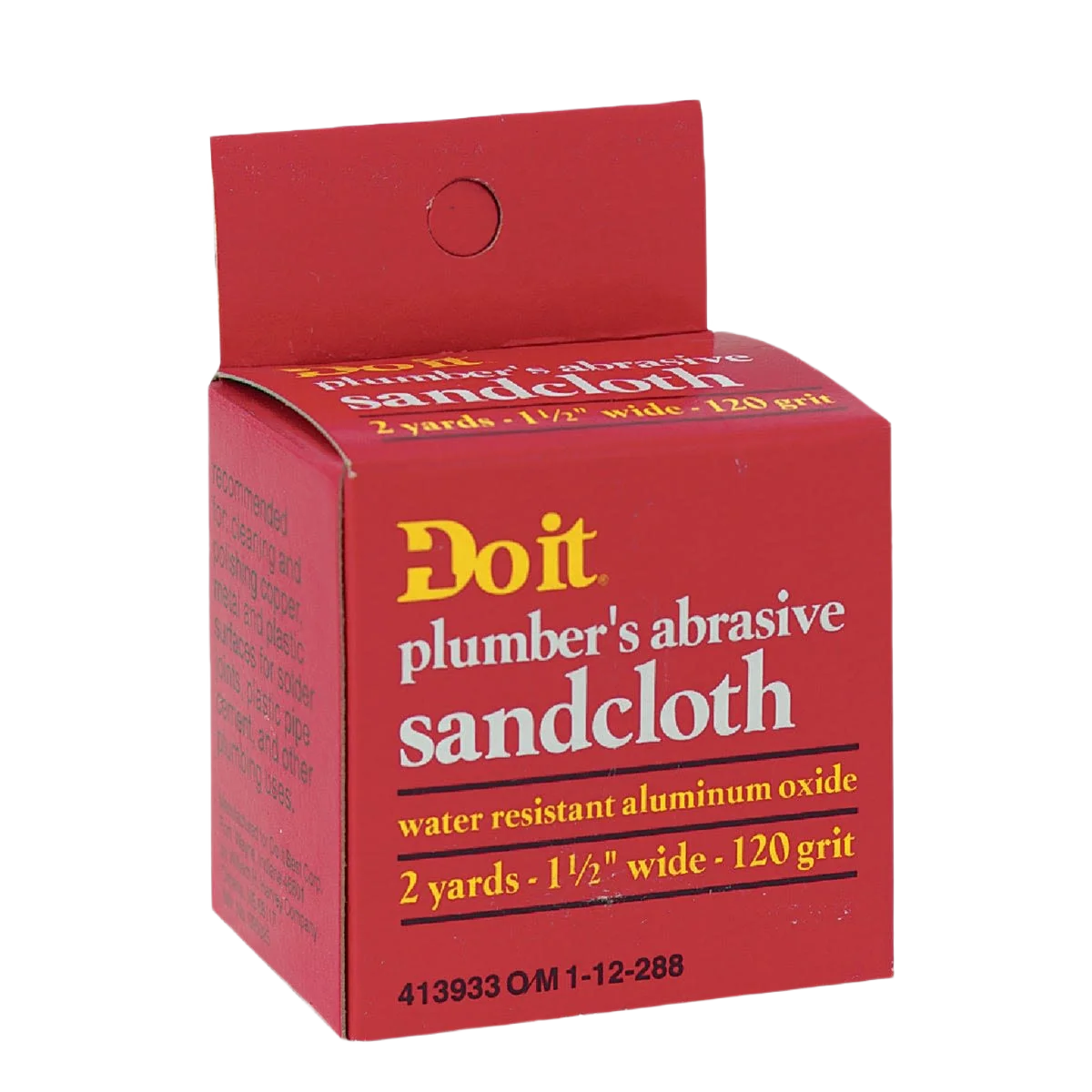 Casual Do it 120-Grit Plumber's Abrasive Sand Cloth 1-1 2 in. x 2 yd. High-Performance