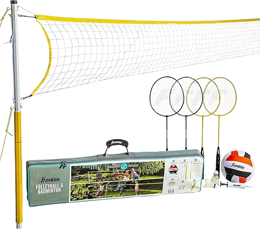 Superior Franklin Sports Backyard Volleyball and Badminton Net Set Premium Material
