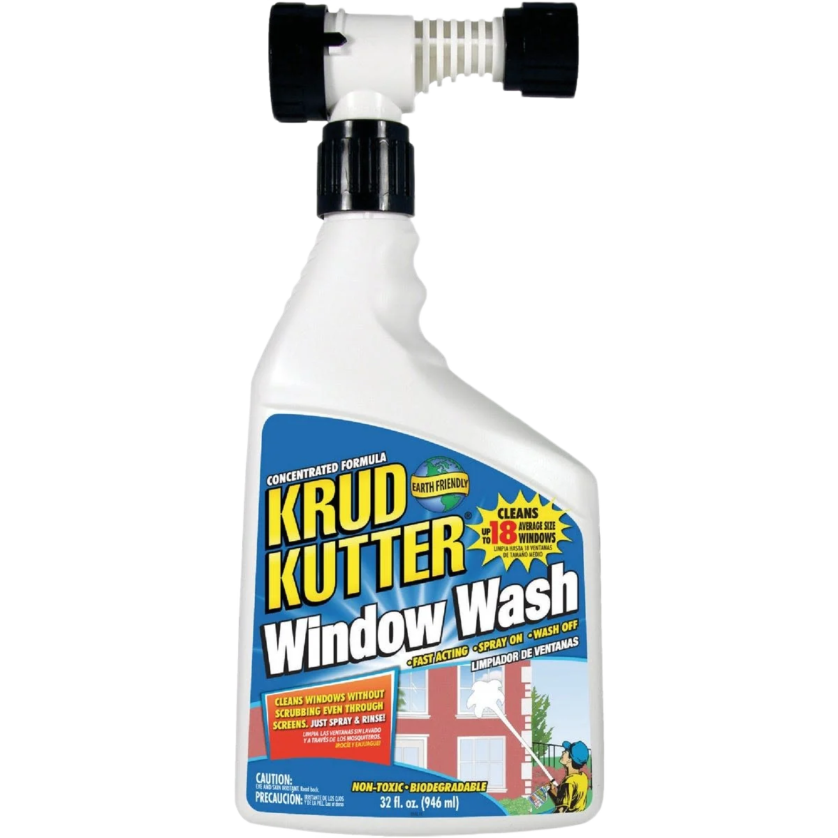 Versatile Krud Kutter Outdoor Window Wash Glass Cleaner 32 oz. Long-Lasting
