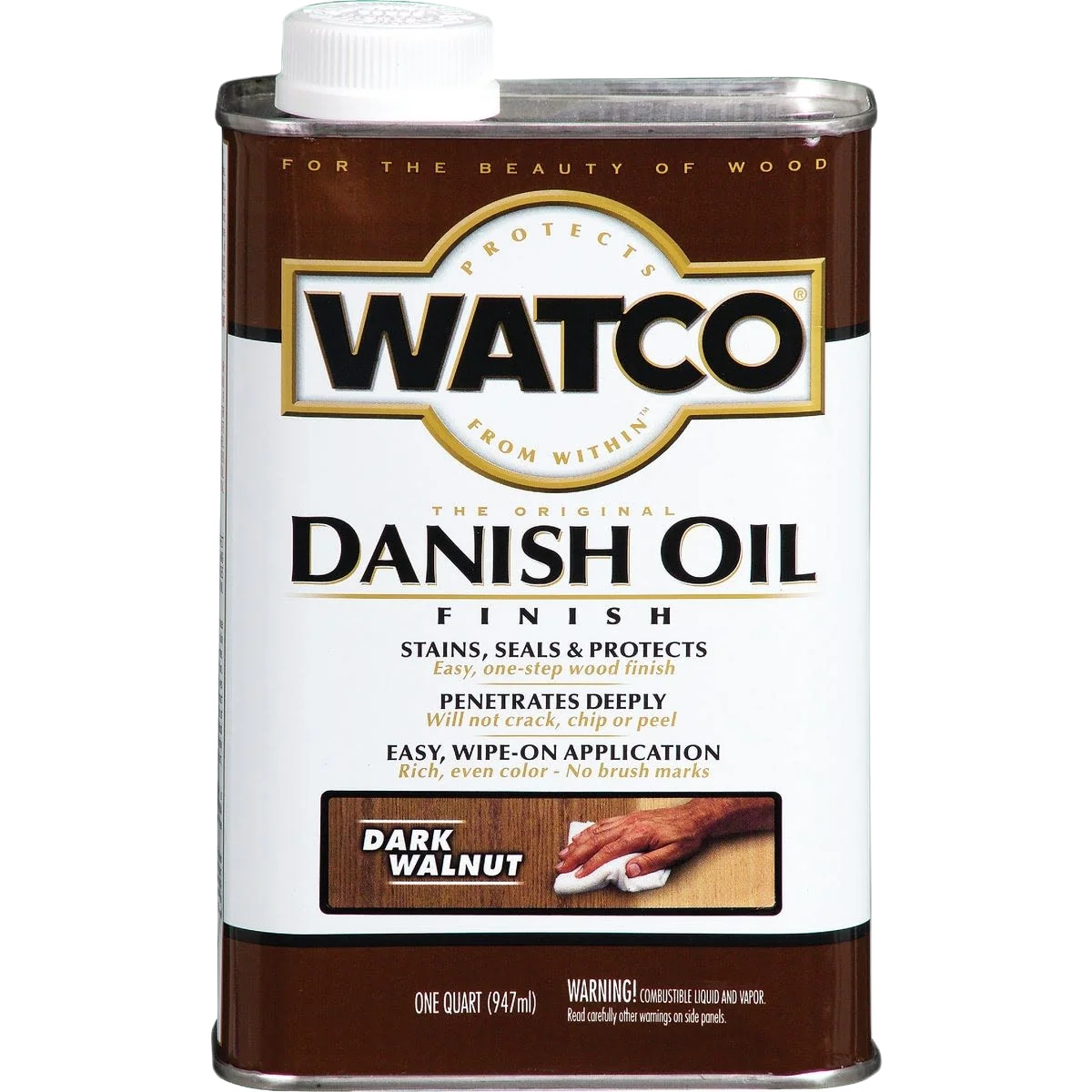 Secure Watco Dark Walnut Danish Oil Finish 1 Quart Effective