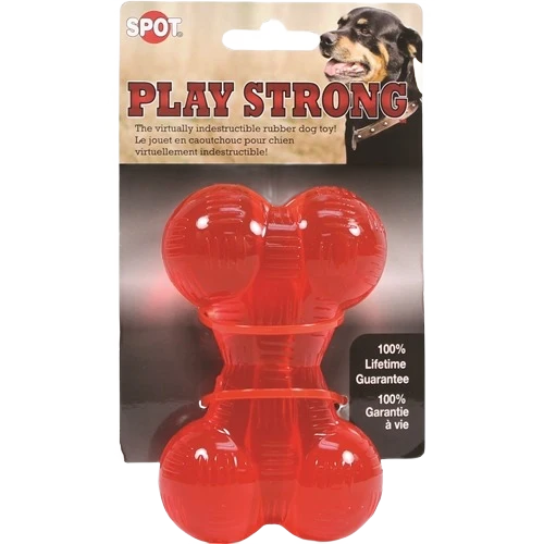 Relaxed Spot Play Strong Rubber Bone 4.5 in. Crafted