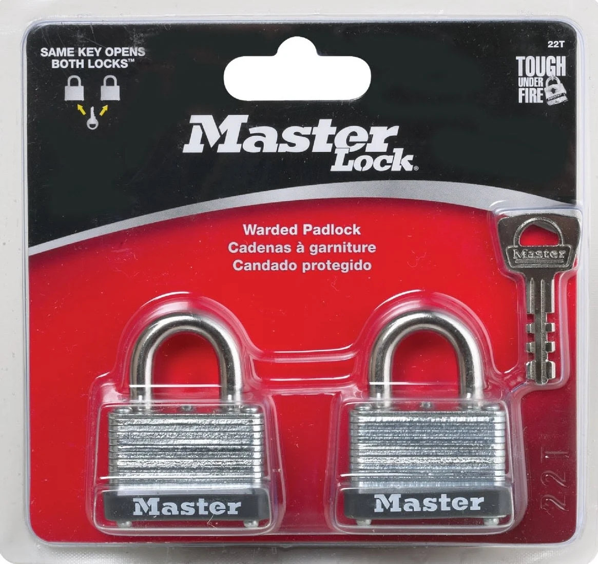 Fashionable Master Lock 1-1 2 In. Wide Warded Keyed Alike Padlock 2-Pack Durable