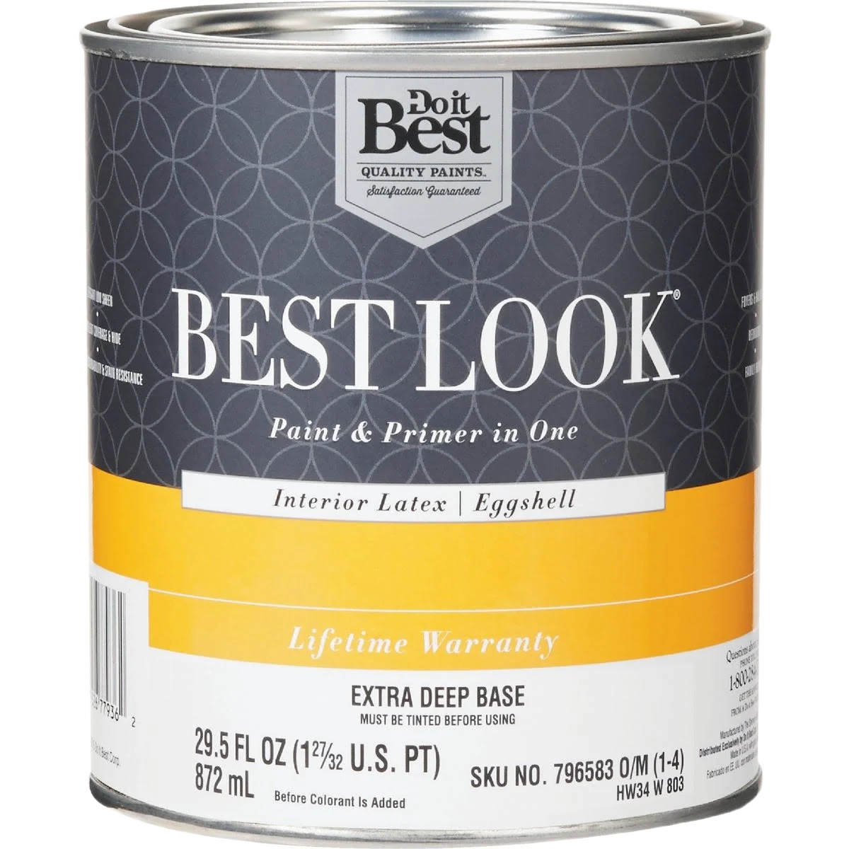 Green Look 1-qt. Extra Deep Base Interior Latex Eggshell Paint Primer In One Top-Quality