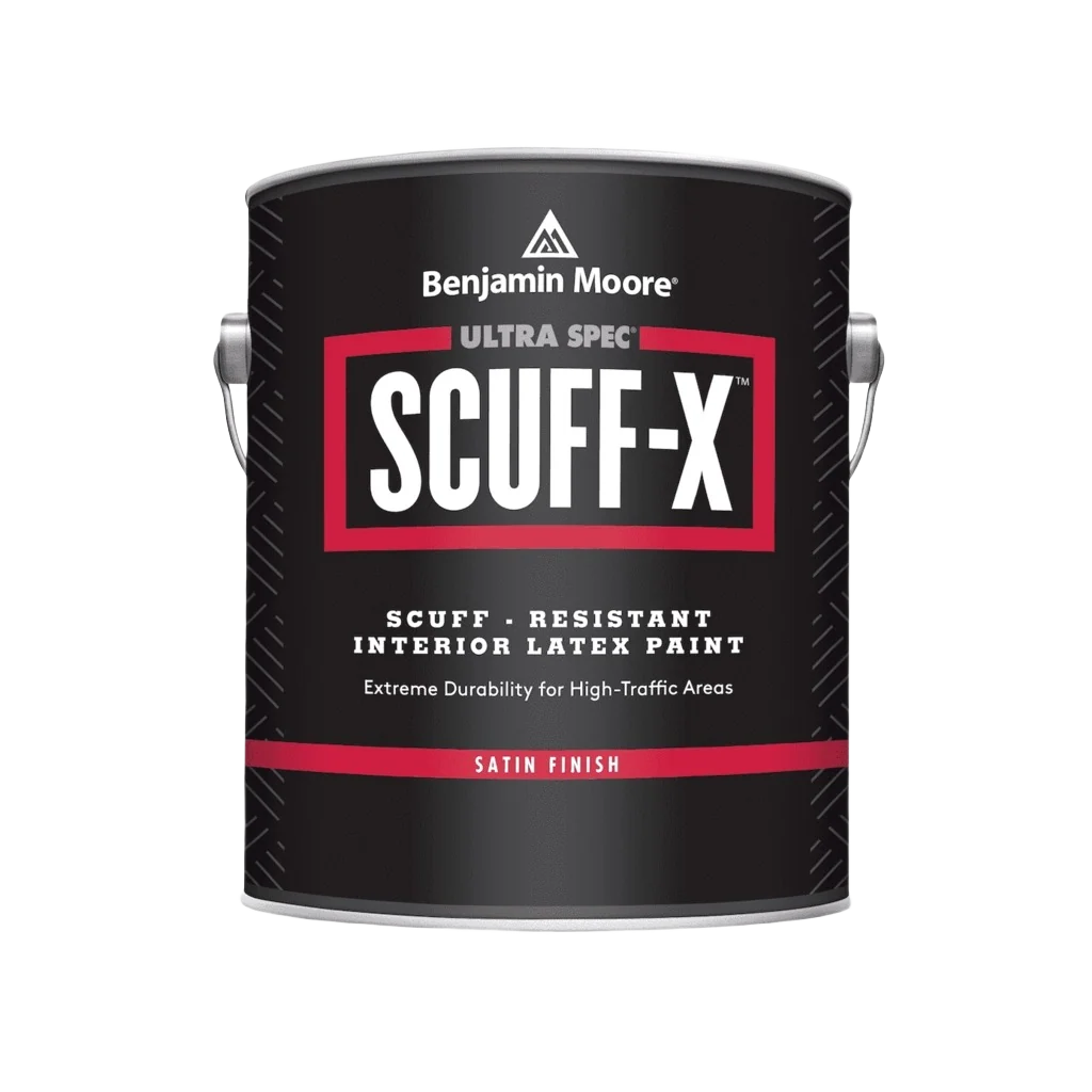 Efficient Benjamin Moore 1-gal. Ultra Spec 1X Satin Tintable Scuff Resistant Latex Paint Relaxed