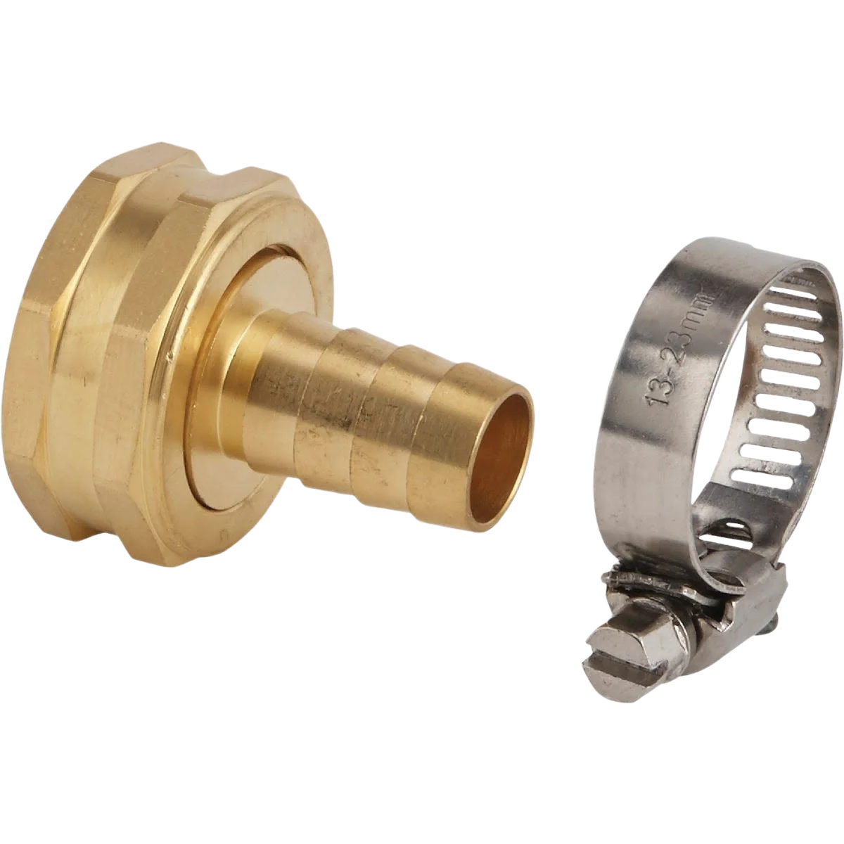 Minimalist Garden Female Brass Hose End Repair Hose Coupling 1 2 in. Clean