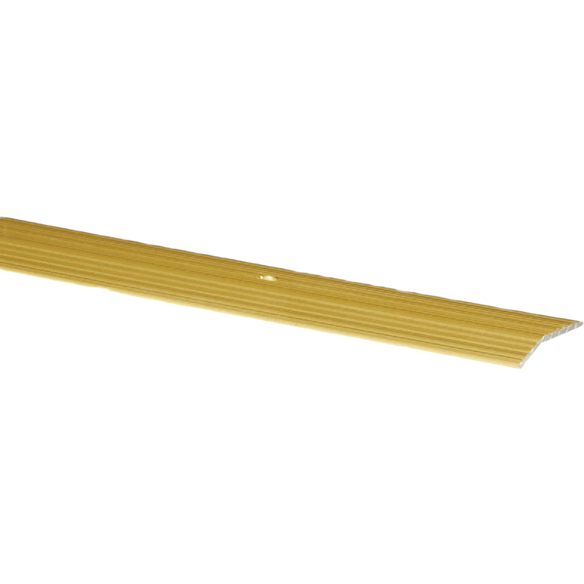 Natural M-D Satin Brass Fluted Carpet Wide Trim Bar 1-3 8 in. x 6 ft. Refined