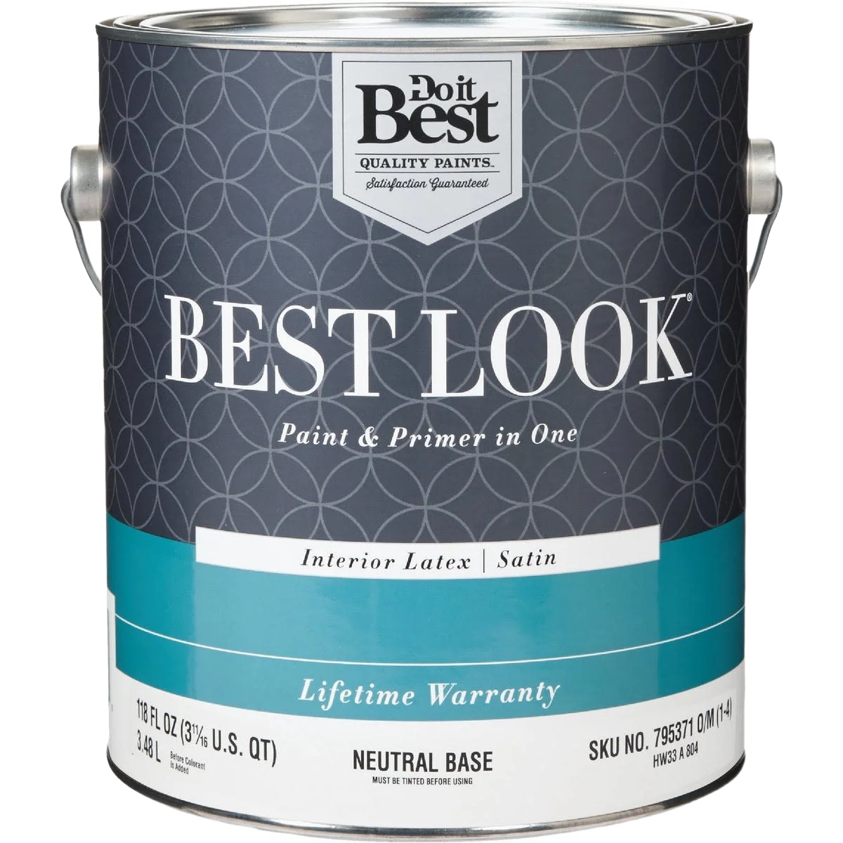 High-Quality Look Neutral Base Interior Latex Satin Paint Primer In One 1 Gallon Sustainable