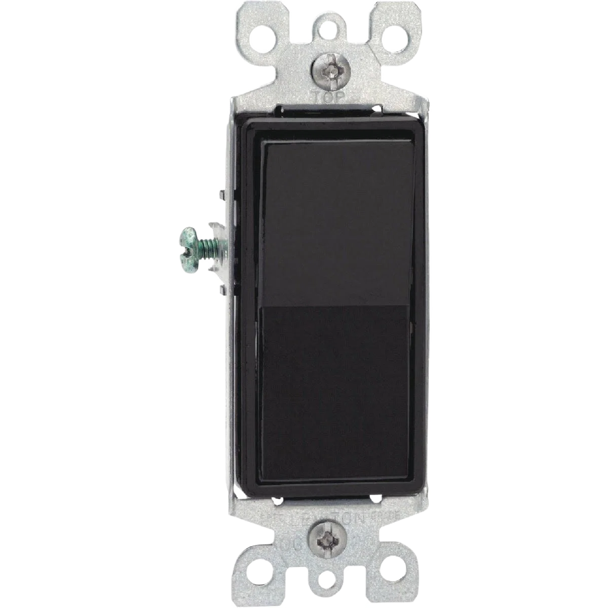 Consistent Leviton Decora Rocker Black Grounded 3-Way Switch Innovative