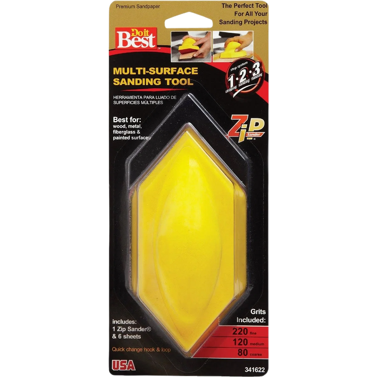 Effective Gator Zip Sander Hand Sanding Kit Secure