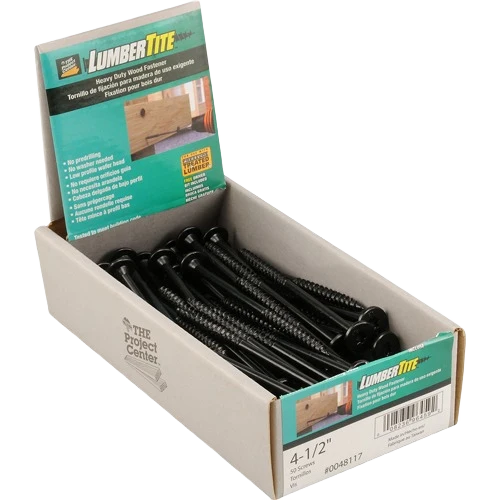 Comfortable Power Pro 1 4 In. x 4-1 2 In. Lumber-Tite Heavy Duty Wood Screws 50-Pack Minimalist