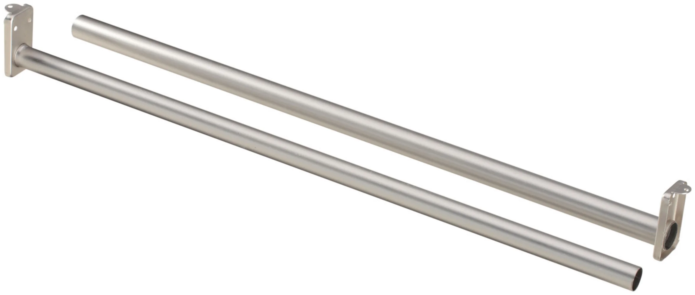 Durable National Hardware 30 to 48 Satin Nickel Adjustable Closet Rod Fashionable