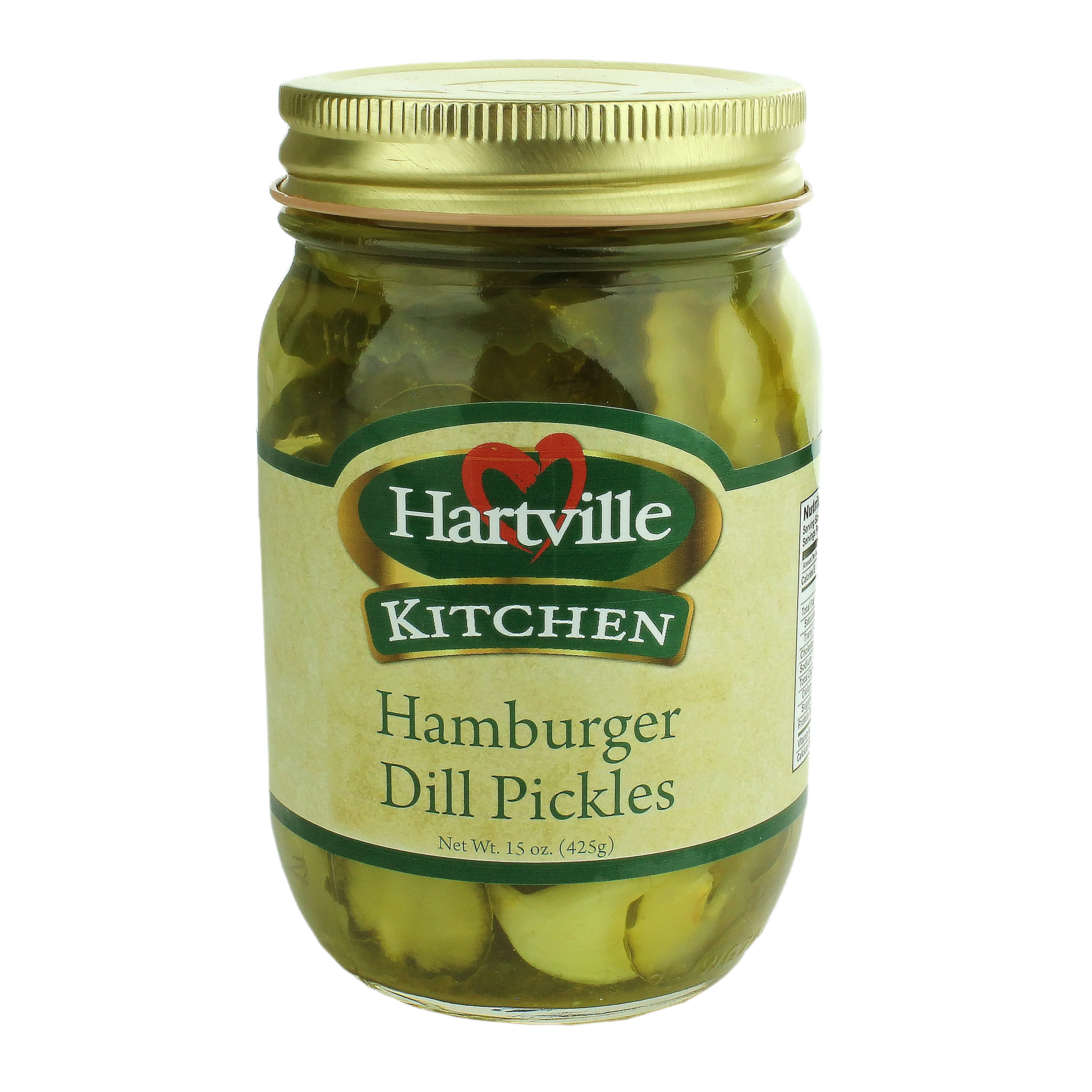 Carefully Designed Hartville Kitchen Hamburger Dill Pickles 15 oz. Luxury