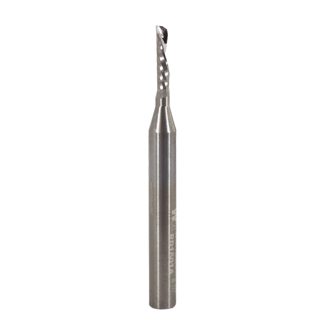 Breathable Whiteside O-Flute Downcut Spiral Router Bit 1 4 in. SH x 1 8 in. CD Crafted