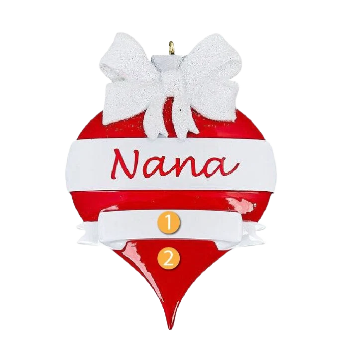 Advanced Rudolph Me Personalized Nana Ornament High-Grade