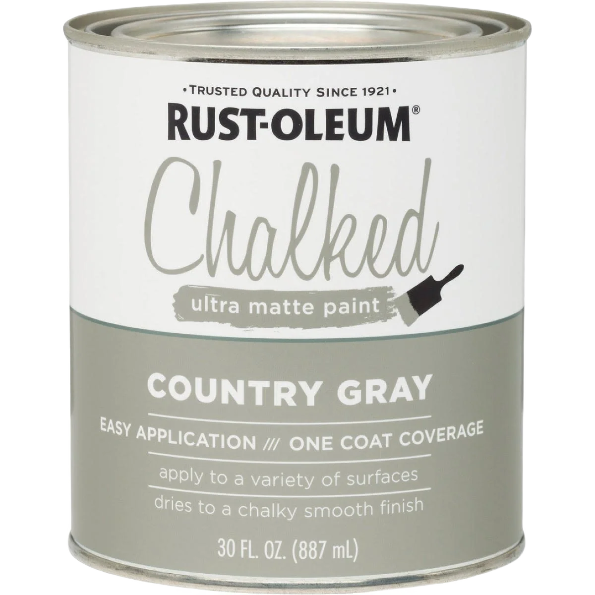 Optimized Rust-Oleum Chalked Country Gray Ultra Matte Chalk Paint 30 oz. Next-Generation