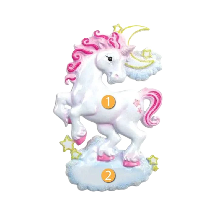 Certified PolarX Personalized Unicorn Ornament Trusted