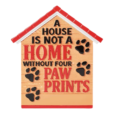 High-Performance PolarX Personalized Four Paw Prints Ornament Refined