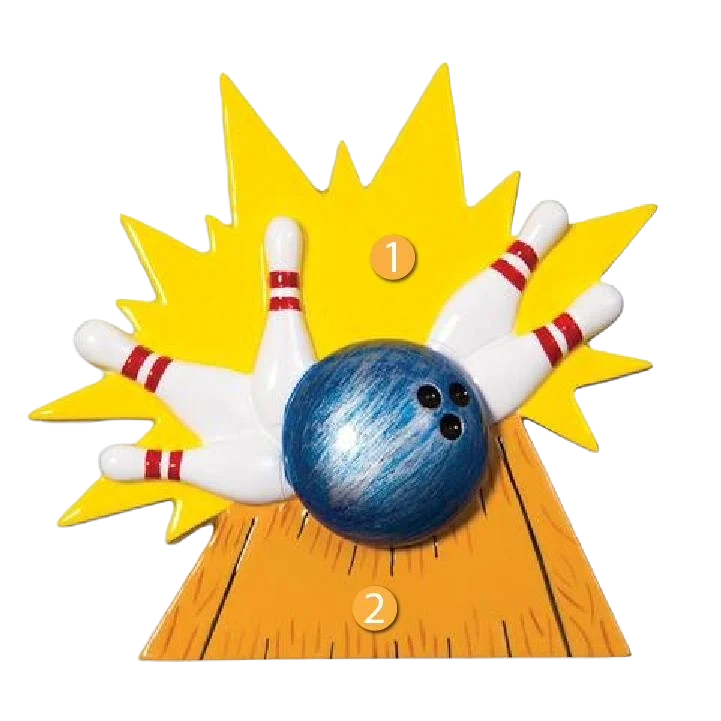 Fine PolarX Personalized New Bowler Ornament Classic