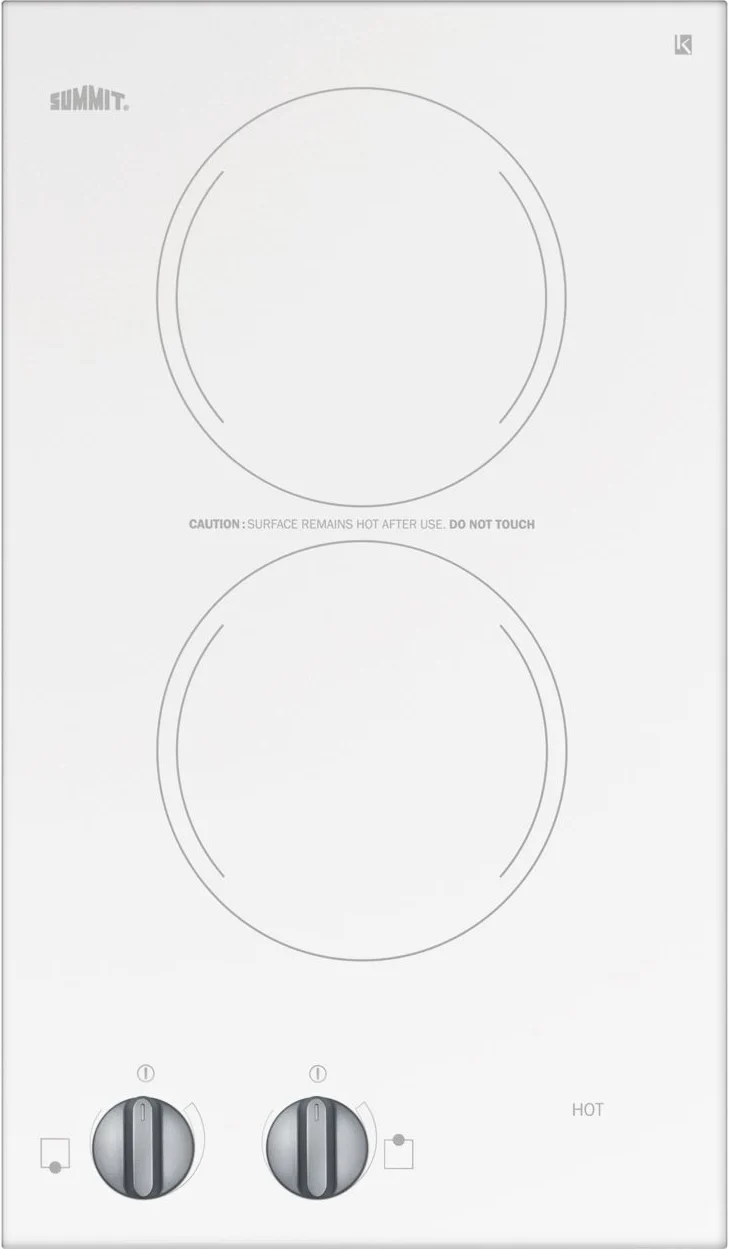 Responsible 12 Wide 220-240V 2-Burner Radiant Cooktop Innovative
