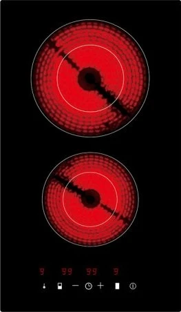 Organic 20 Two Burner Glass Top Built-In Cooktop Certified