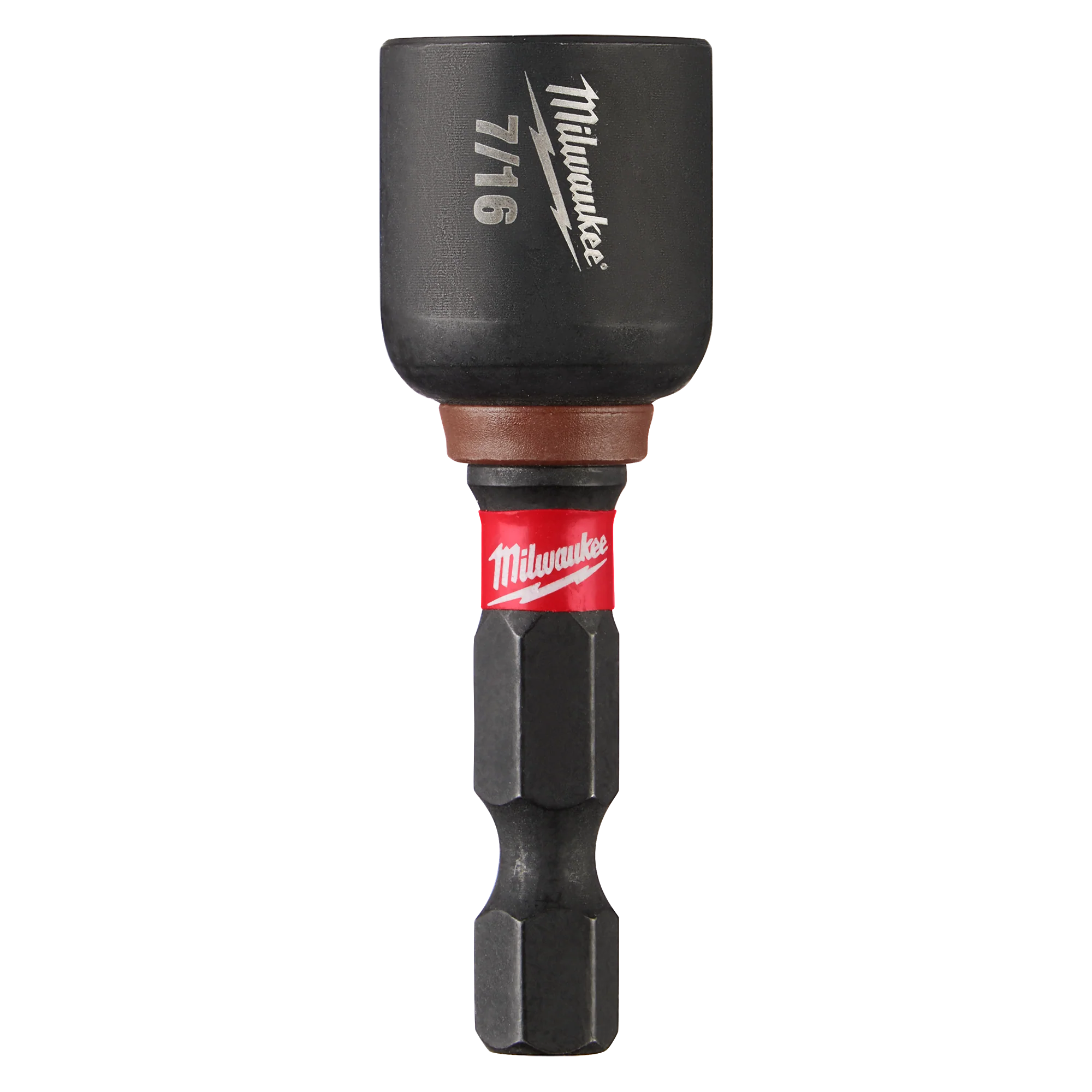Premium Material Milwaukee SHOCKWAVE™ Impact Duty 7 16 x 1-7 8 Magnetic Nut Driver Detailed