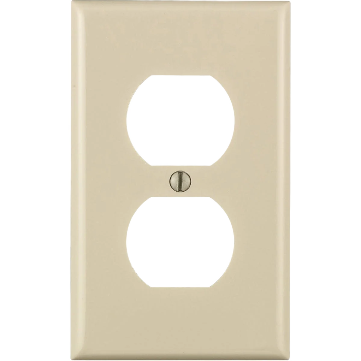 Environmentally Friendly Leviton Commercial 1-Gang Light Almond Outlet Wall Plate Original Design