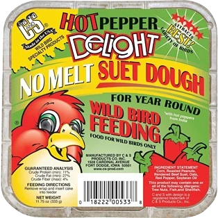 Trusted C S 11.75 Oz. Hot Pepper Delight No Melt Suet First-Class