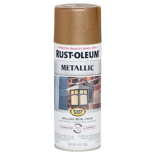 Advanced Rust-Oleum Metallic Antique Brass Spray Paint 11 oz. Efficient