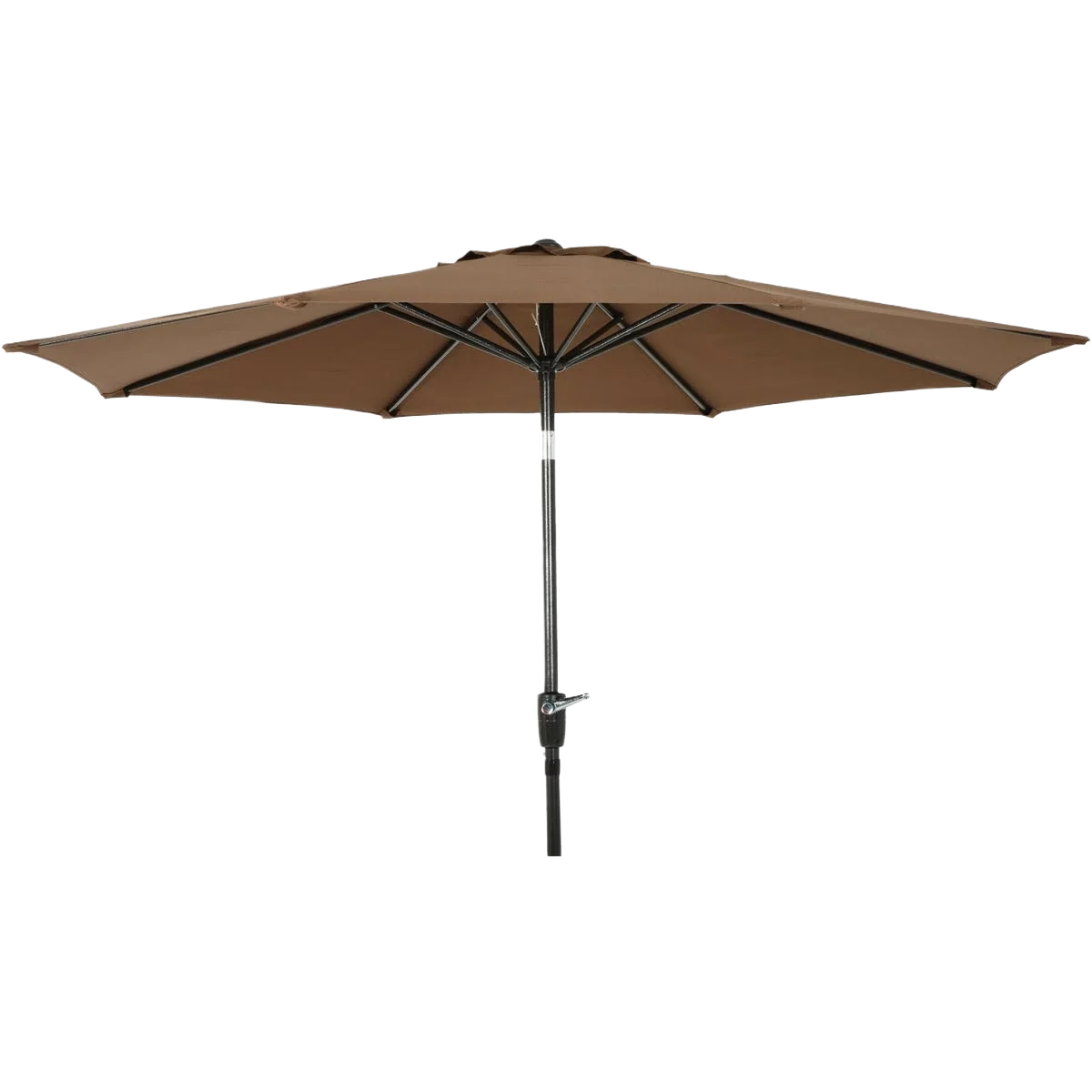 Functional Outdoor Expressions Aluminum Tilt Crank Brown Patio Umbrella 9 ft. Carefully Designed