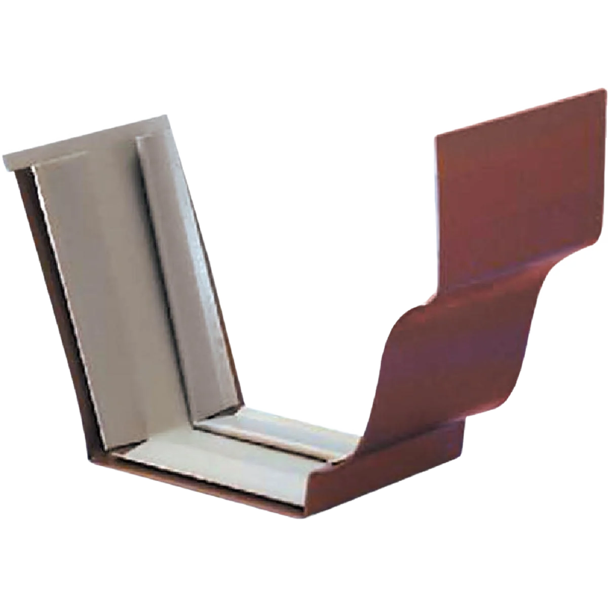 Modern Spectra Metals 5 in. Aluminum Slip-Joint Gutter Connector Brown Sustainable