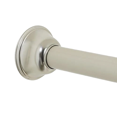 Organic Zenith 72 in. Aluminum Minial Brushed Nickel Adjustable Shower Rod World-Class