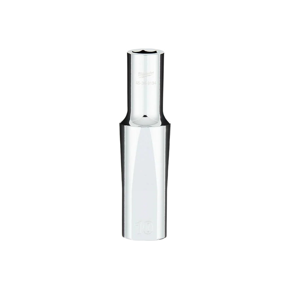 Eco-Friendly Milwaukee 1 2 Drive 10-mm Deep Socket w FOUR FLAT™ Sides Easy-to-Use