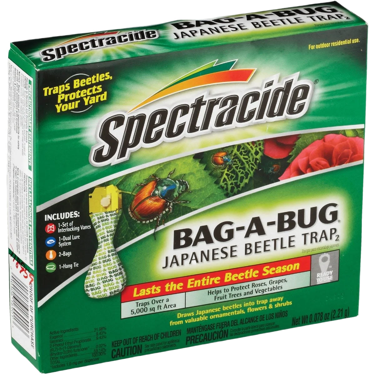 Sophisticated Spectracide Bag-A-Bug Reusable Outdoor Japanese Beetle Trap Lightweight
