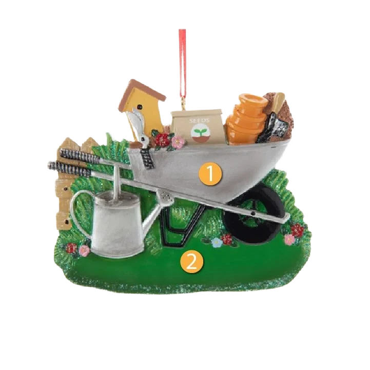 Organic Kurt S. Adler Personalized Gardening Ornament Trusted