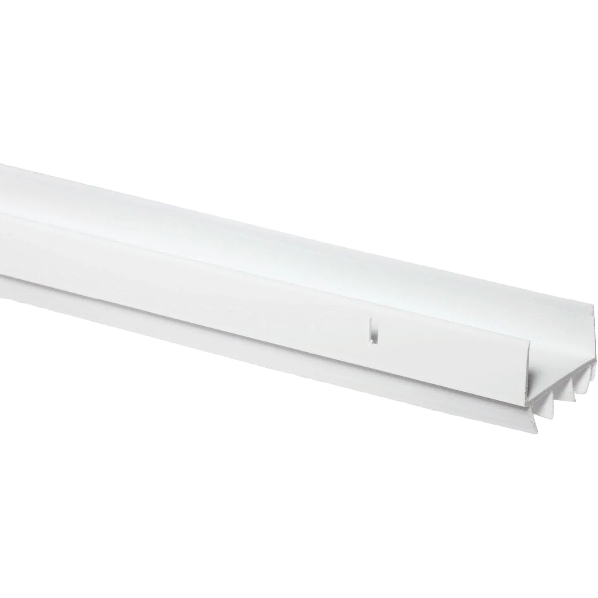 Stylish M-D White U-Shaped Door Bottom with Vinyl Fins 1.75 In. W x 1.25 In. H x 36 In. L Environmentally Friendly