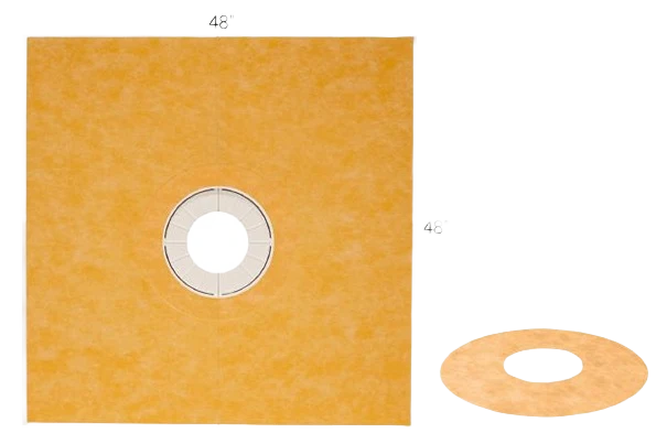 High-Grade Schluter KERDI Prefabricated Sloped Shower Tray 48 x 48 Breathable