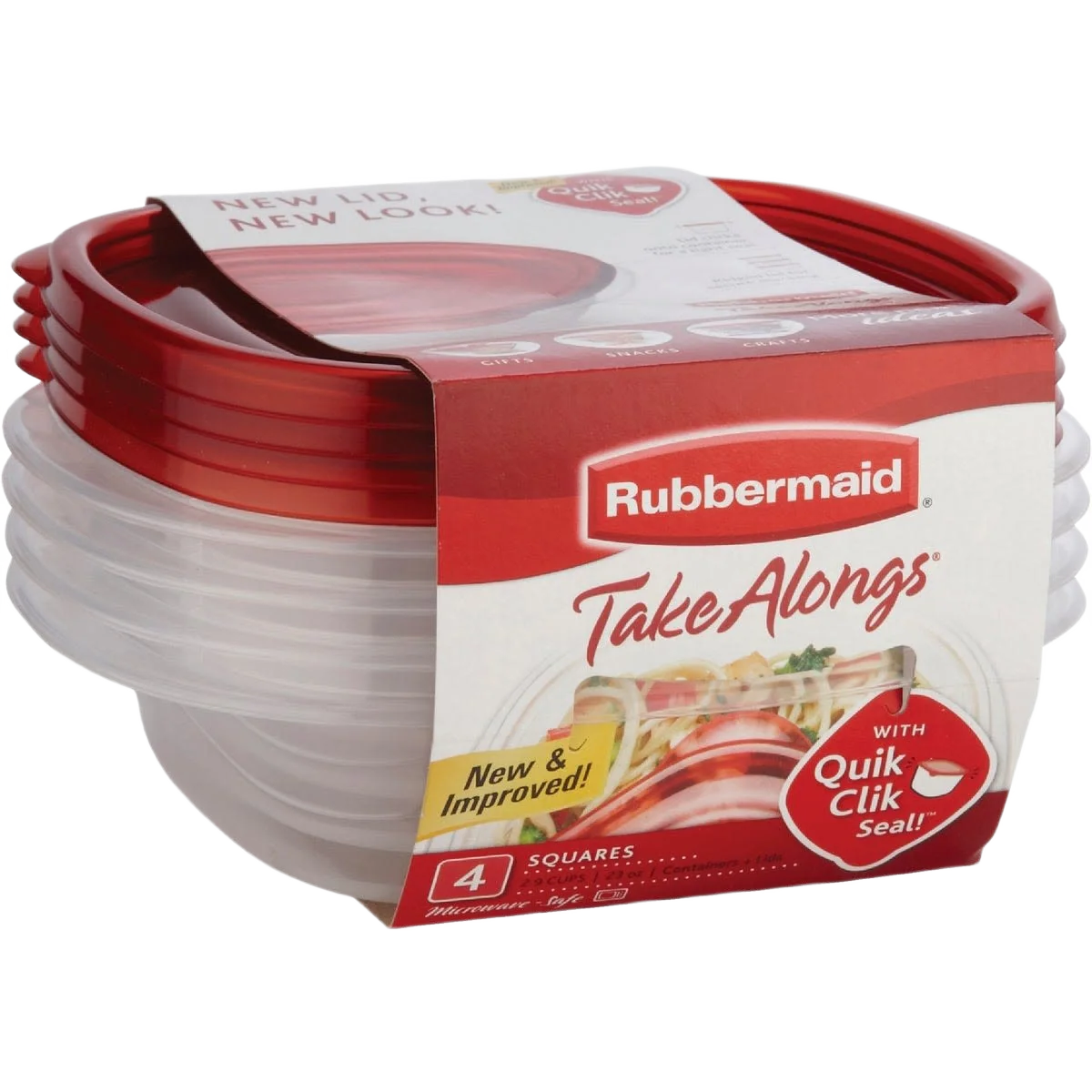 Traditional Rubbermaid TakeAlongs Sandwich Food Storage Container Functional