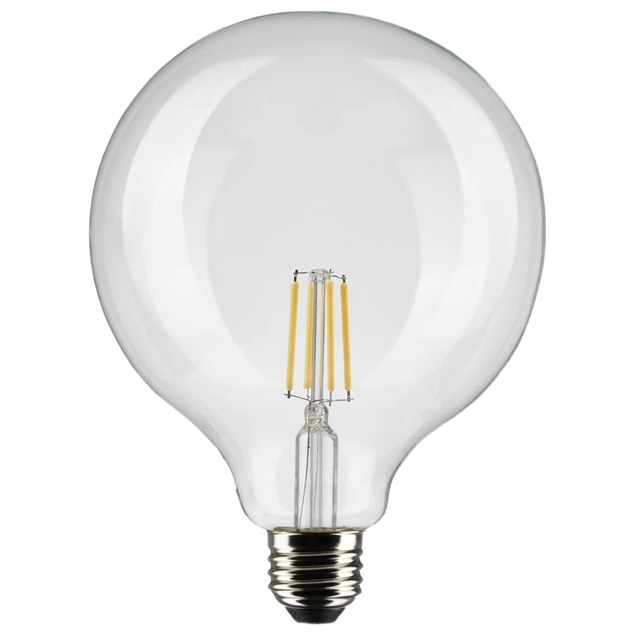 Classic Satco 6 Watt G40 LED Clear Soft White Medium Light Bulb Top-Quality